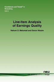 Line-Item Analysis of Earnings Quality, Melumad Nahum D.