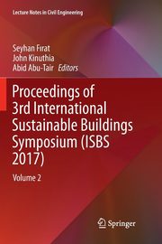 Proceedings of 3rd International Sustainable Buildings Symposium (ISBS 2017), 