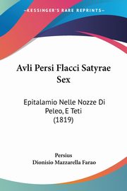 Avli Persi Flacci Satyrae Sex, Persius