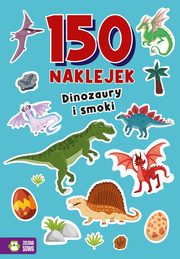 150 naklejek. Dinozaury i smoki, 