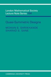Quasi-Symmetric Designs, Shrikhande Mohan S.