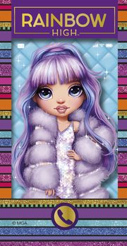Rainbow High Violet i Sunny Ksieczka telefon, Kiersnowska Monika
