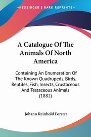 A Catalogue Of The Animals Of North America, Forster Johann Reinhold