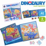 Puzzle magnetyczne Dinozaury, 