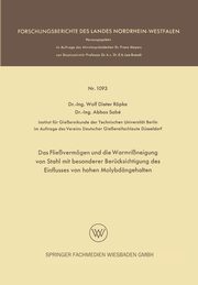 Das Fliessvermogen Und Die Warmrissneigung Von Stahl Mit Besonderer Berucksichtigung Des Einflusses Von Hohen Molybdangehalten, Ropke Wolf Dieter