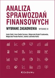 Analiza sprawozda finansowych, Sok Aneta, Owidia Surmacz Anna, Brojak-Trzaskowska Magorzata, Porada-Rocho, Magorzata