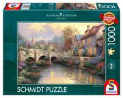 Puzzle 1000 Thomas Kinkade Na starym mocie, 