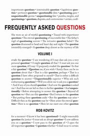 Frequently Asked Questions, Volume 1, Kovitz Rob