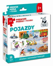 Pojazdy Pierwsze puzzle + figurki Kapitan Nauka, Zajc Anna