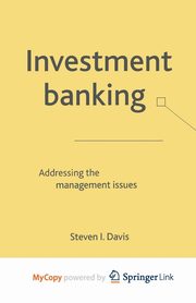 Investment Banking, Davis S.