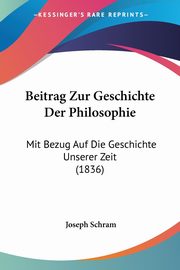 Beitrag Zur Geschichte Der Philosophie, Schram Joseph