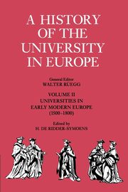 A History of the University in Europe, 