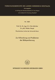 Zur Erforschung Von Problemen Der Bildspeicherung, Schroter Fritz