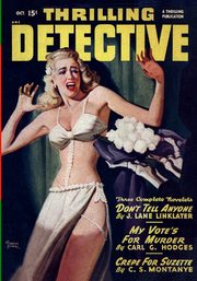 Thrilling Detective, October 1948, MacDonald John D