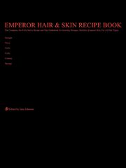 Emperor Hair  and  Skin Recipe Book, Johnson Jane