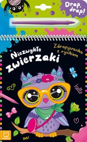 ksiazka tytu: Niezwyke zwierzaki Zdrapywanka z rysikiem autor: Kaczyska Agata