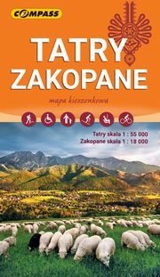 Tatry Zakopane kieszonkowa mapa laminowana, 