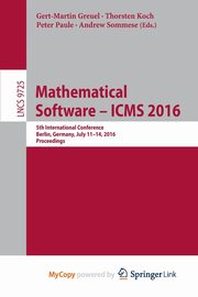 Mathematical Software - ICMS 2016, 