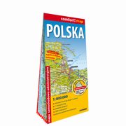 Polska laminowana mapa samochodowo-administracyjna 1:800 000, 