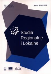 ksiazka tytu: Studia Regionalne i Lokalne 3 (89) 2022 autor: 