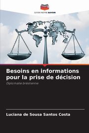 Besoins en informations pour la prise de dcision, de Sousa Santos Costa Luciana