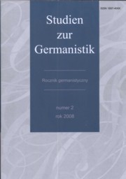 ksiazka tytu: Studien zur Germanistyk Rocznik germanistyczny 2 autor: 