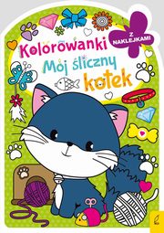 Kolorowanka z wykrojnikiem Mj liczny kotek, 