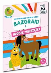Kolorowanie wedug kodu Bazgraki i urocze zwierztka Kapitan Nauka, 