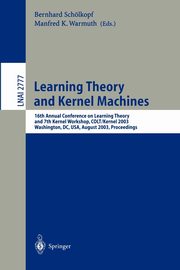 Learning Theory and Kernel Machines, 