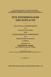 Zur Epidemiologie Des Rotlaufs, Cohen Friedrich
