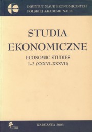 Studia ekonomiczne Economic studies 1-2, 