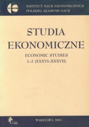 ksiazka tytu: Studia ekonomiczne Economic studies 1-2 autor: 