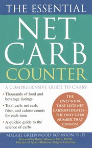 Essential Net Carb Counter, Greenwood-Robinson Maggie