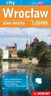 Wrocaw mapa samochodowa plastik 1:20000, 
