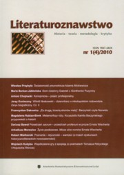 ksiazka tytu: Literaturoznawstwo nr 1(4) 2010 autor: 