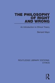The Philosophy of Right and Wrong, Mayo Bernard