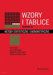 Wzory i tablice, Bk Iwona, Markowicz Iwona, Mojsiewicz Magdalena, Wawrzyniak Katarzyna