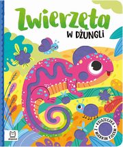 Zwierzta w dungli Ksieczka z mikkim filcem, Podgrska Anna, Wasilewicz Grayna
