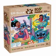 Puzzle 60 dwustronne Lilo i Stitch, 