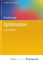 Optimization, Lange Kenneth