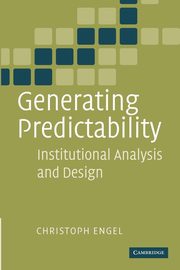 Generating Predictability, Engel Christoph