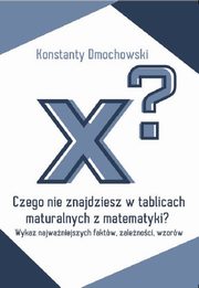 Czego nie znajdziesz w tablicach maturalnych z matematyki?, Dmochowski Konstanty