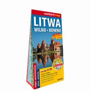 Litwa Wilno Kowno laminowana mapa samochodowa 1:700 000/1:10 000/1:15 000, 