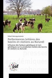 Performances laiti?res des bovins en stations au burundi, HATUNGUMUKAMA-G