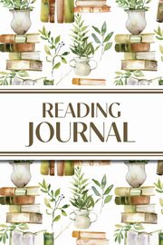 Reading Journal (Watercolour Stacked Books with Potted Plants), Revive Stationery