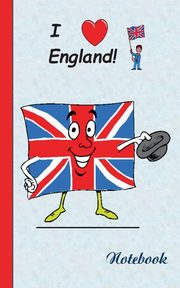 I Love England - Notebook / Notizbuch, Taane Theo von