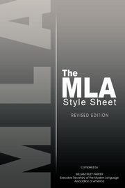 The MLA Style Sheet, Modern Language Association