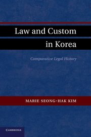 Law and Custom in Korea, Kim Marie Seong