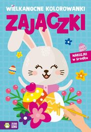 Wielkanocne kolorowanki Zajczki, 