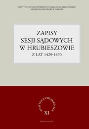 Zapisy sesji sdowych w Hrubieszowie z lat 1429-1470, 